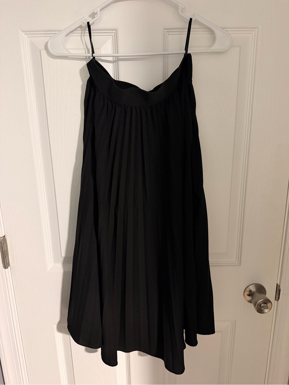 Grace Karin Black Pleated A-Line Skirt